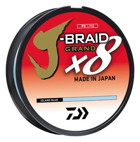 Daiwa J-Braid Grand X8 Island Blue Braided Line 3 Daiwa J-Braid Grand X8 Island Blue Braided Line