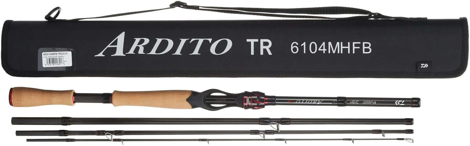 Daiwa Ardito 4 Piece Travel Rods 3 Daiwa Ardito 4 Piece Travel Rods